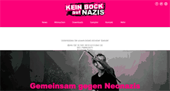 Desktop Screenshot of keinbockaufnazis.de