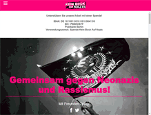 Tablet Screenshot of keinbockaufnazis.de